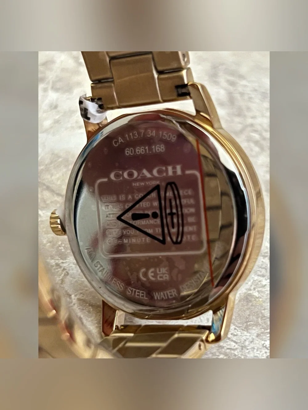 Coach Women’s Grand Goldtone Quartz Bracelet Watch